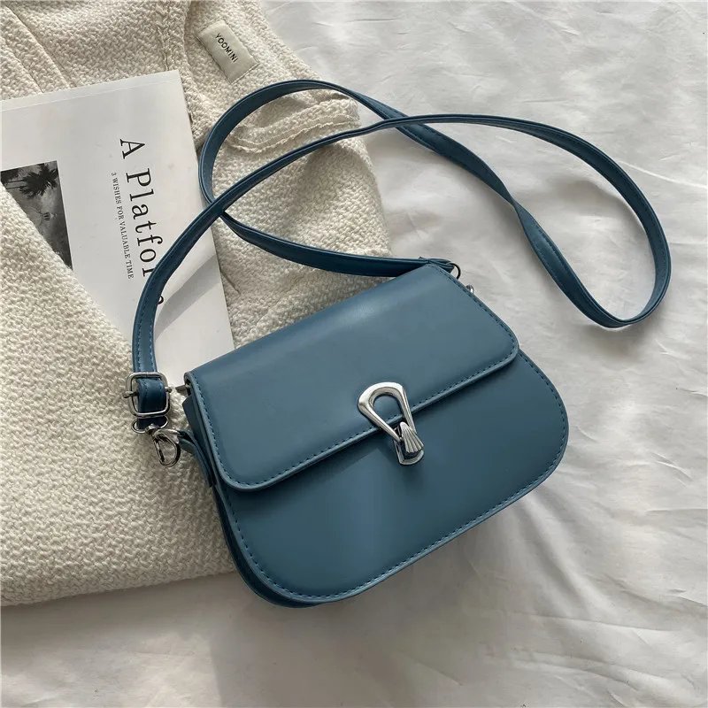 

MONNET CAUTHY New Bags for Women Casual Fashion PU Crossbody Bag Solid Color Blue White Khaki Black Brown Practical Flap Bags