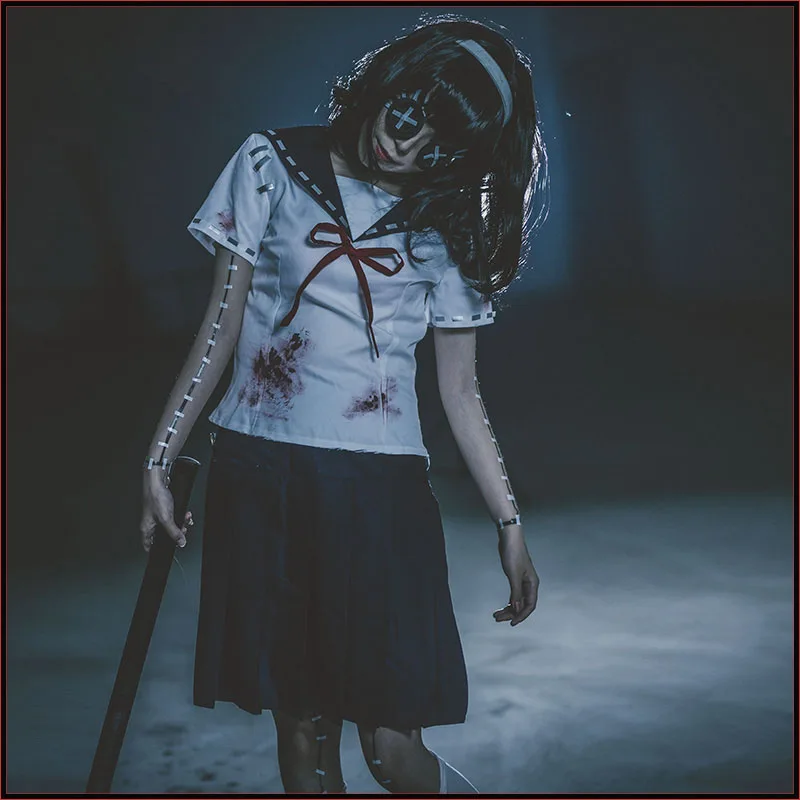 Аниме персонаж игры V Yidhra Dream Witch Kawakami Tomie косплей костюм женщины JK моряцкий платье