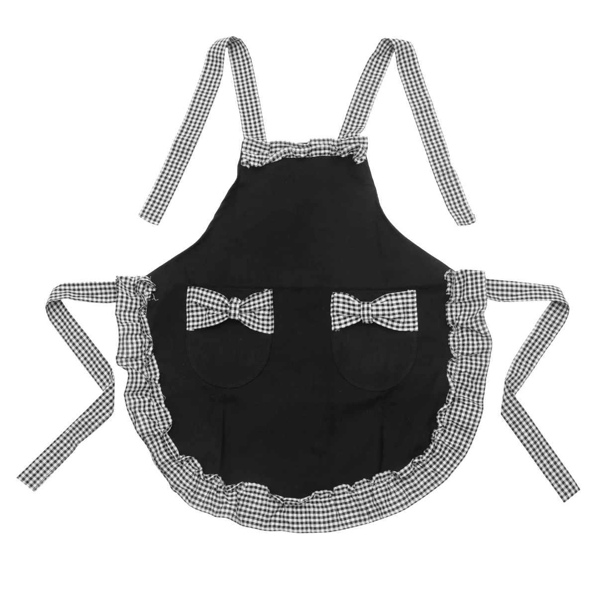 Модный фартук принцессы с карманами регулируемый Фартук лямкой на шее кухонный