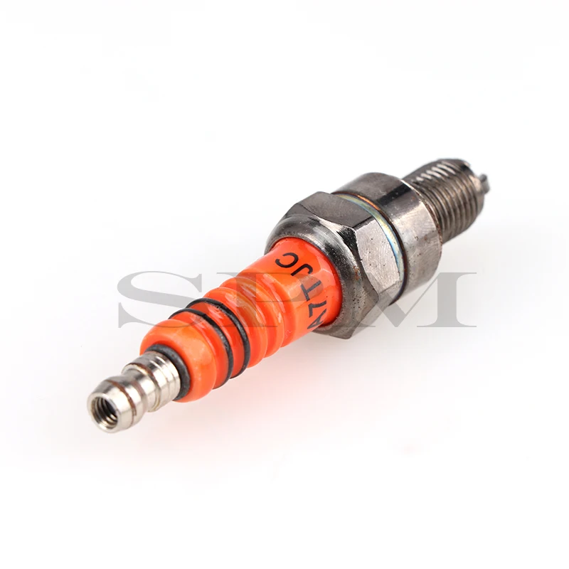 

Свеча зажигания A7TJC, 3 электрода для GY6 50cc-125cc, запчасти для мопедов, скутеров, квадроциклов, ремонтных инструментов