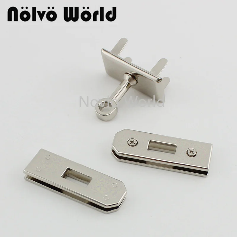 

1 set test, 3 colors, 46.5*16mm, metal eyelets for leather craft shoe belt bag clothes platinum lock handbag purse hardware