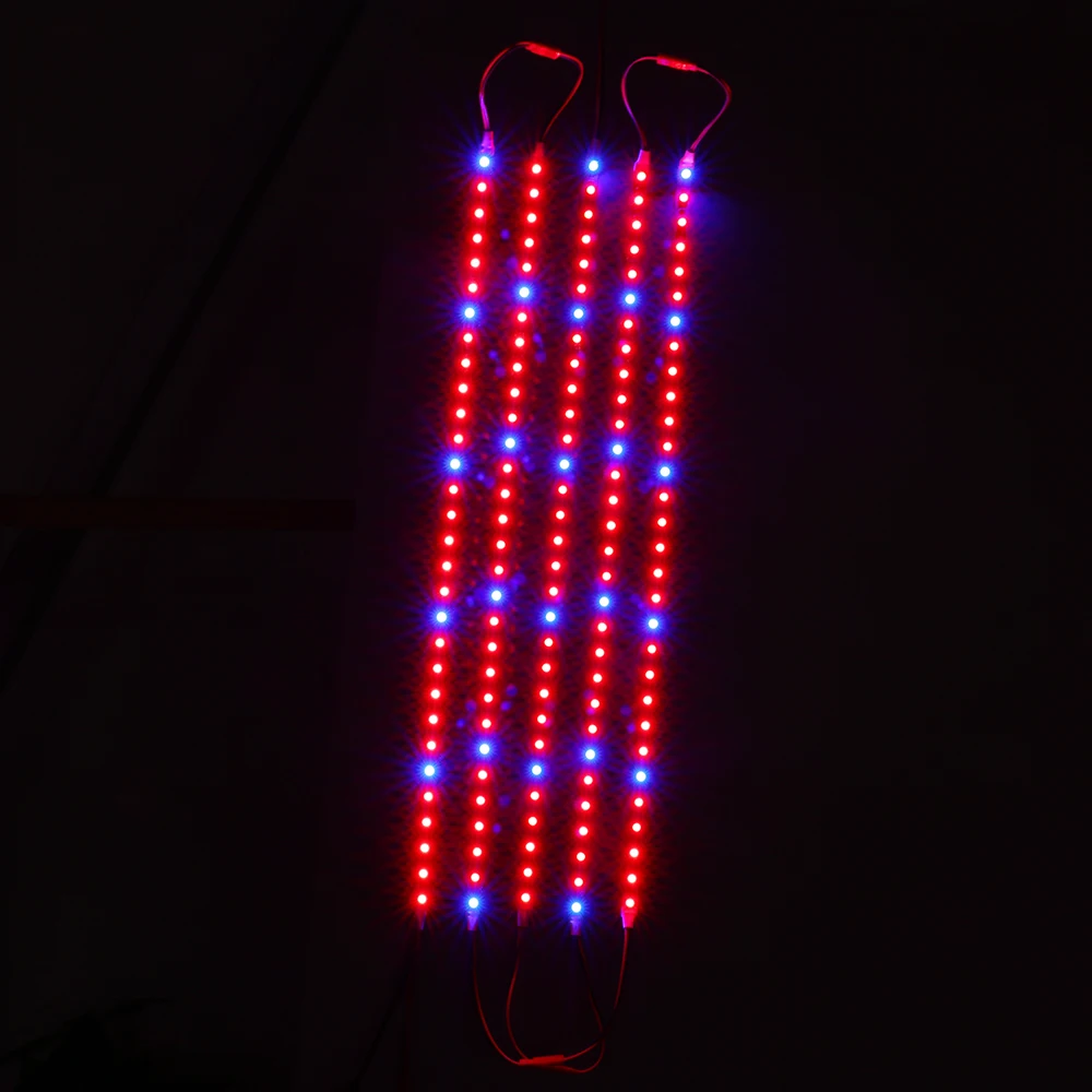 

10pcs/lot LED Grow Light Bars 0.5m 5W DC12V SMD5050 Red Blue Soft LED Strips For Flowering Plant Hydroponic Seedlings Growing