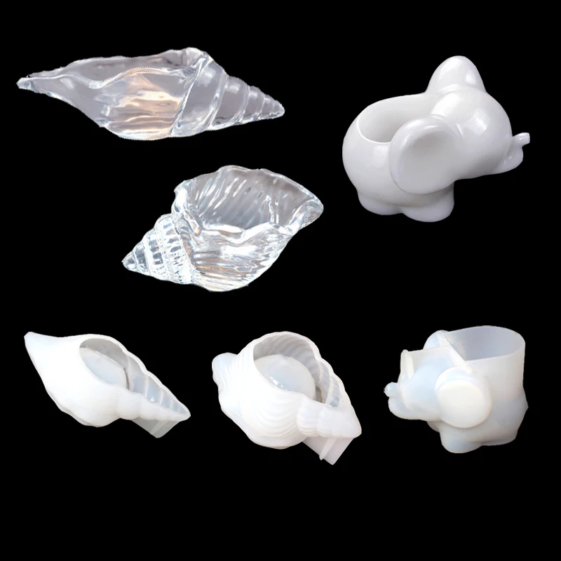 Ящик для хранения раковины инструменты чехол в форме слона полимерные формы