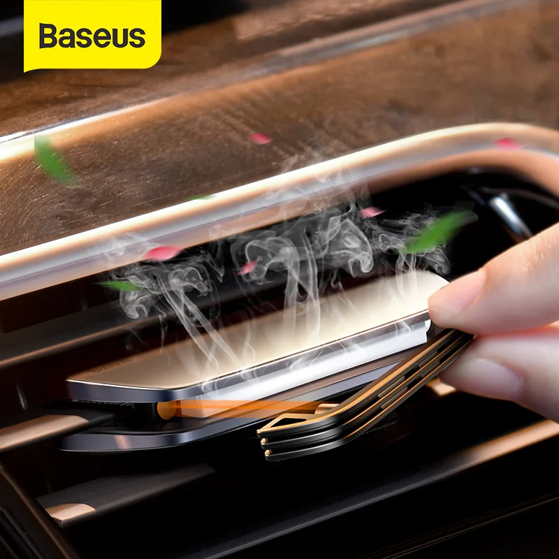 

Baseus Car Air Freshener Metal Fragrance For Auto Air Vent Conditioner Mini Magnetic Diffuser Perfume Car Interior Accessories
