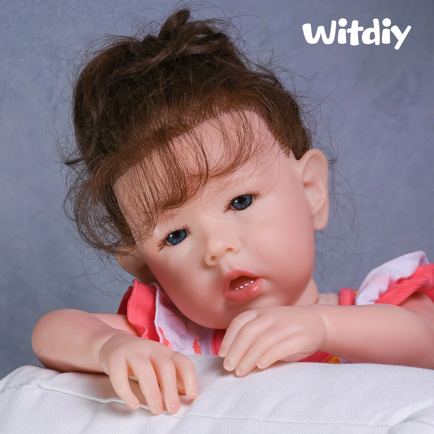 Кукла реборн Лиам 21 65 дюйма с юбкой в виде фруктов |