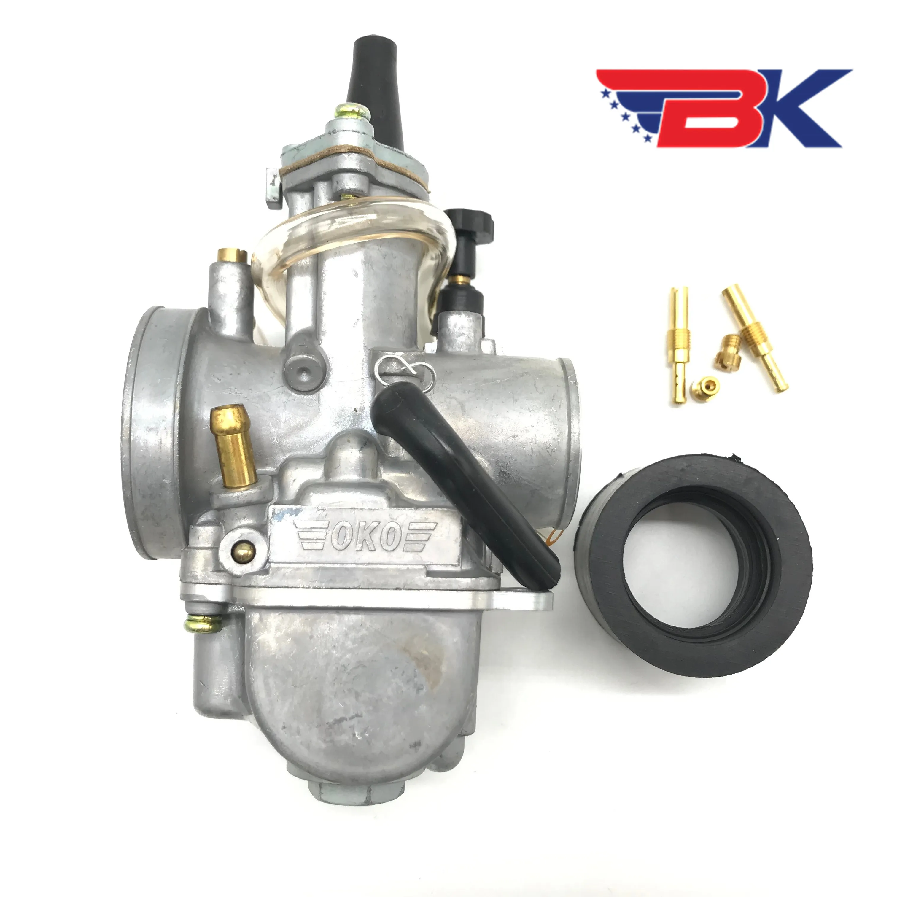 Плоский карбюратор OKO 28 KOSO мм комплект KAWASAKI KX80 KX100 KX125 GASGAS BSA |