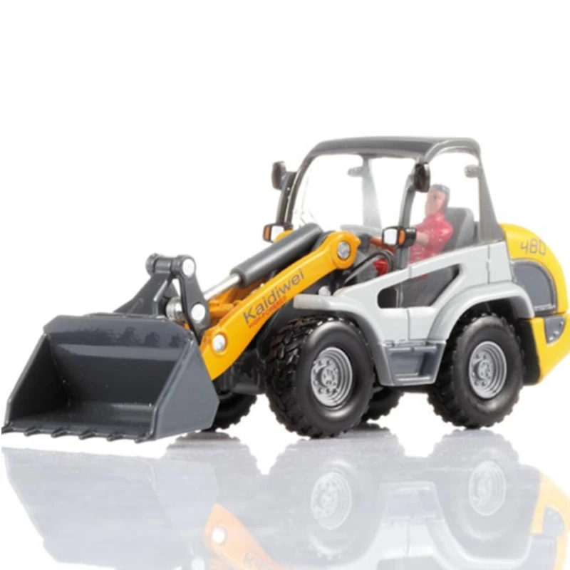 

1:50 Simulation Alloy Engineering Vehicle Light Forklift Construction Machinery Model Collection Ornaments Sliding Toy kids Gift