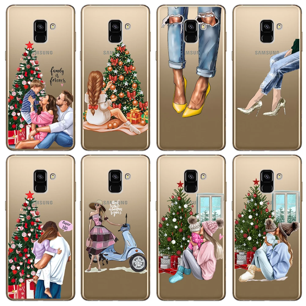 Чехол для Samsung J8 2018 Рождественский семейный чехол Funda j510 j530 j730 J2 J4 J6 Plus J3 J5 J7 2017