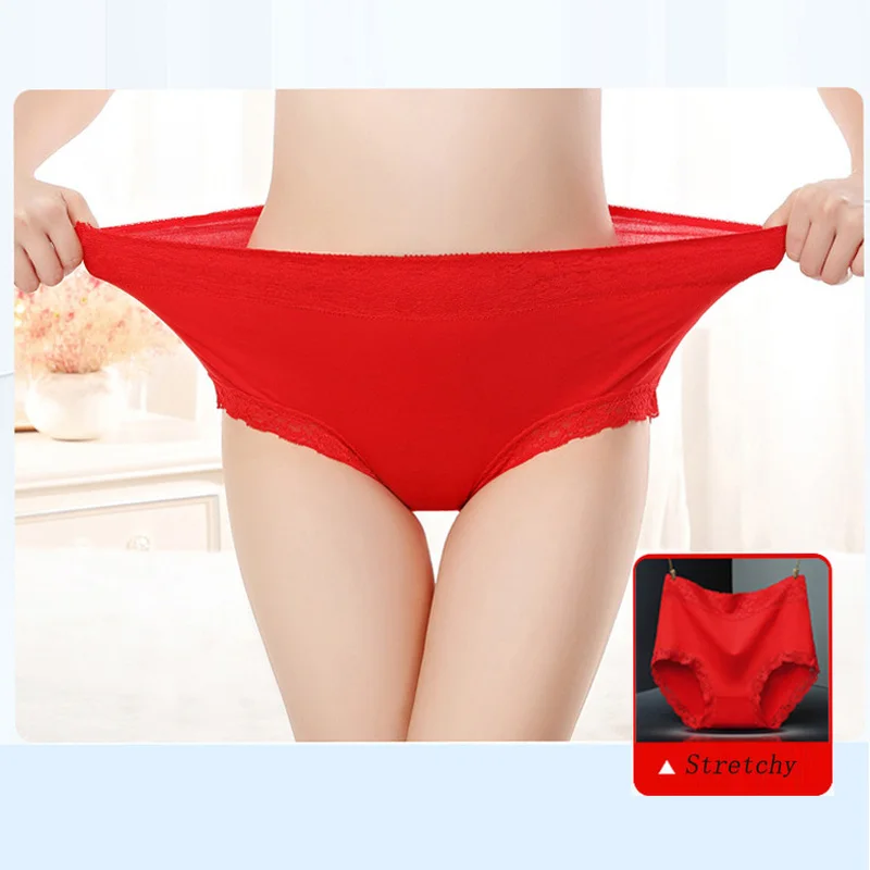 3 шт./лот трусы с высокой талией женские размера плюс нижнее белье из хлопка