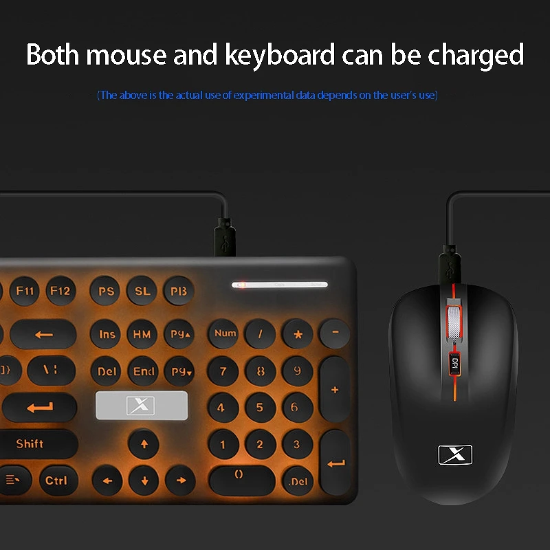 N528 клавиатура и мышь Набор беспроводной манипулятор игровой светильник