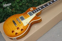 custom shopelectric guitartiger flame top mahogany body gitaarstandard guitarra support customization