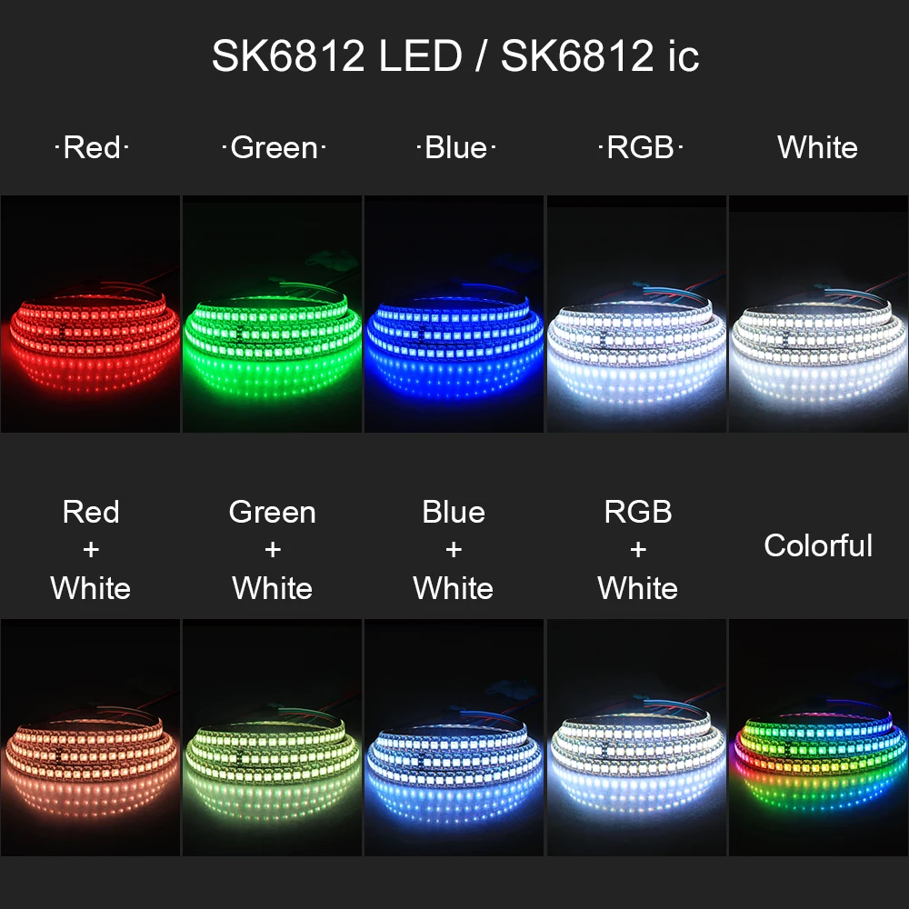 Светодиодная лента WS2812b SK6812 1 м/5 м 30/60/144 пикселей/светодиоды/м умная RGB RGBW RGBWW