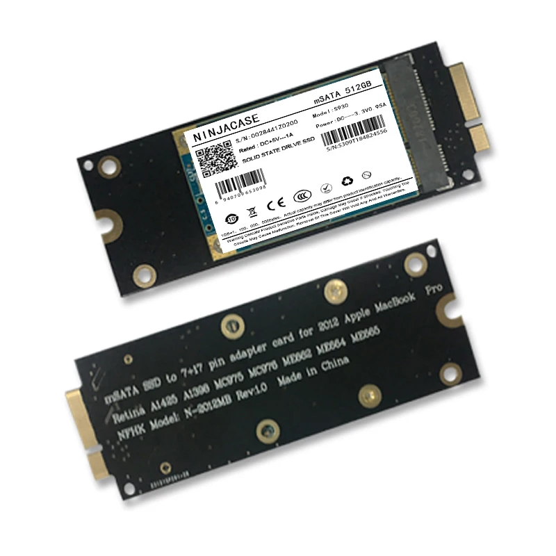 Новый твердотельный накопитель для Macbook Pro Retina 13 дюймов A1425 15 A1398 Blade SSD 128 ГБ 256 512 1 ТБ