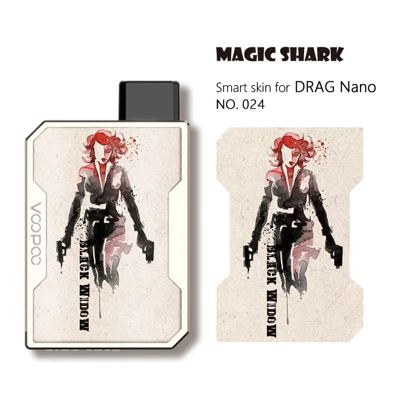 Чехол наклейка для Voopoo Drag Nano волшебная Акула Мстители капитан Марвел