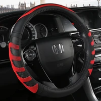 pu leather steering wheel covers for honda accord city civic fit brio crv hrv mobilio odyssey accessories