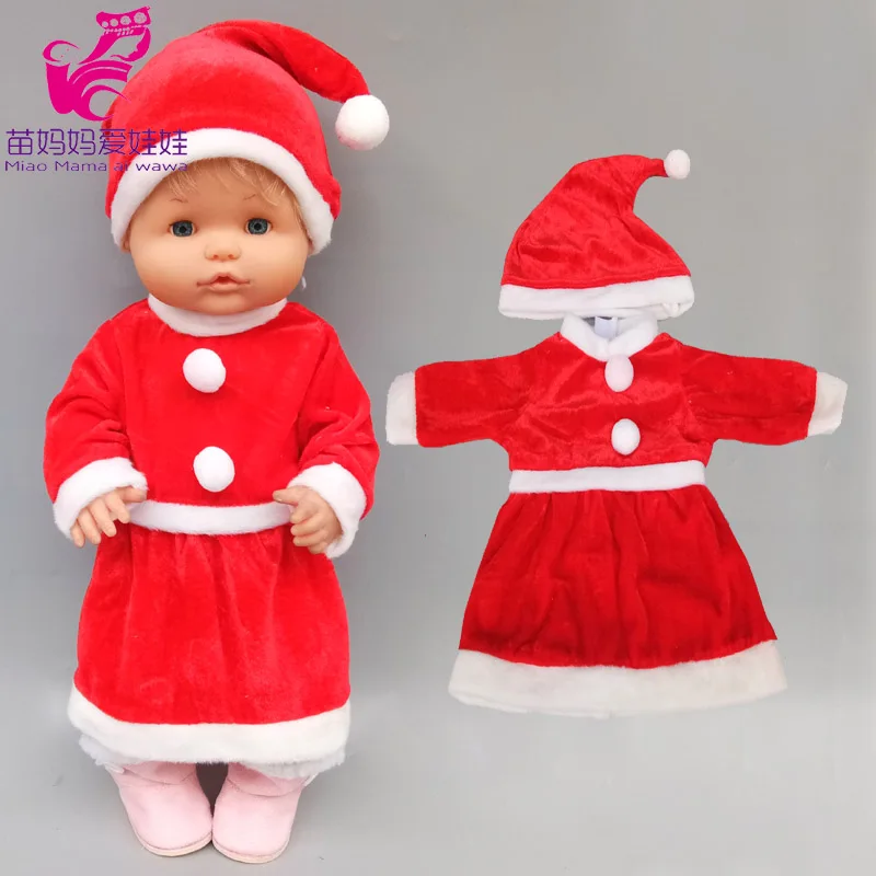 40 см кукла Nenuco Новогодняя одежда Ropa y su Hermanita Санта Рождественский костюм для