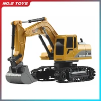 124 6ch rc excavator toy engineering vehicle caterpillar construction model bulldozer tractor childrens boys toys gift kids
