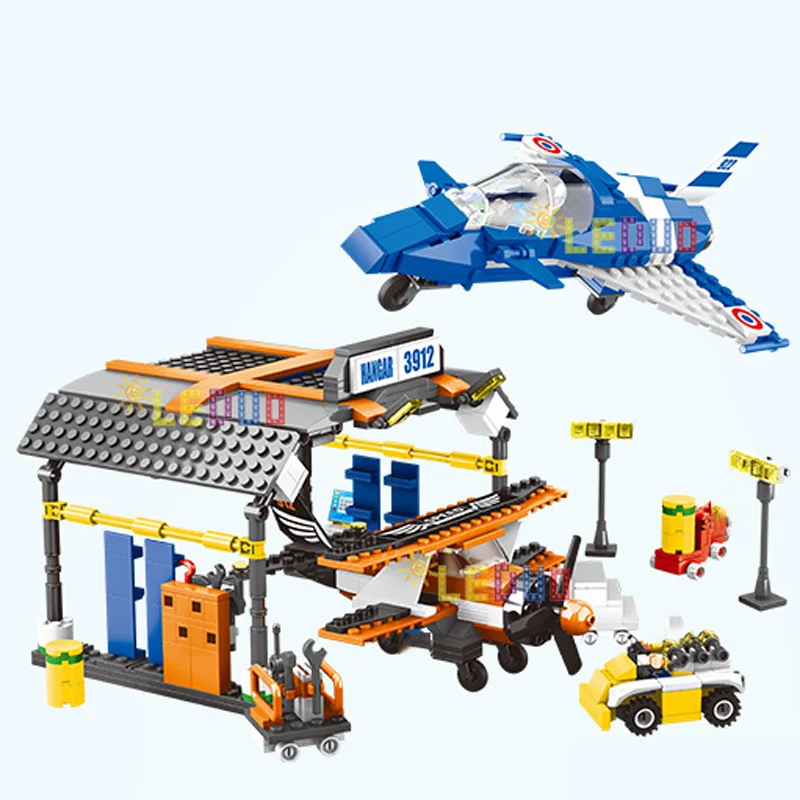 Городской самолет строительные блоки шоу VIP челнок вертолет кирпичи игрушки для