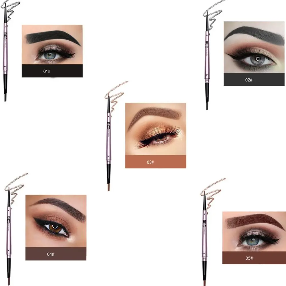 Натуральные брови дикой природы 5 цветов двухсторонний карандаш для бровей