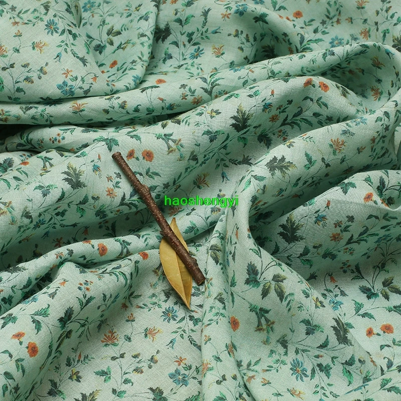 Ретро пасторальная свежая ткань ramie с принтом платье-халат для одежды | Дом и сад