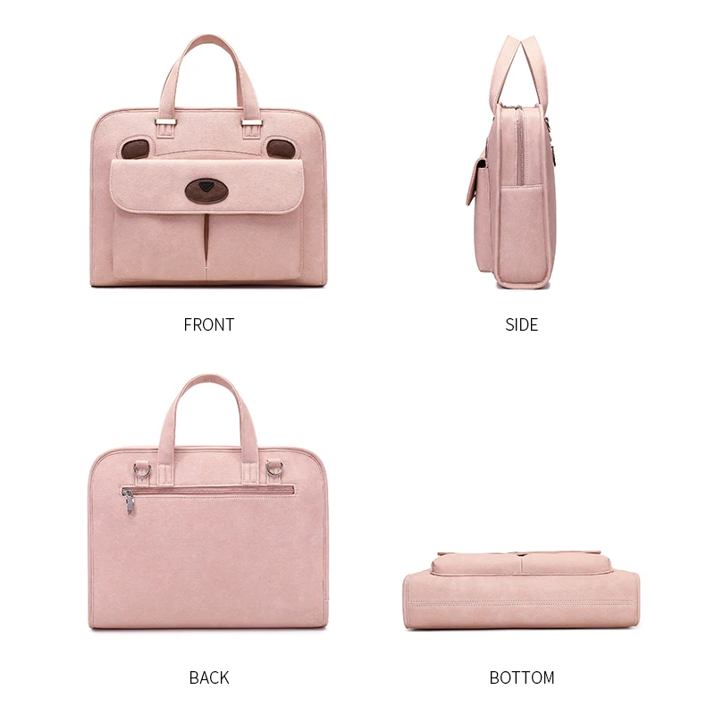 Lovely Laptop Bag 13.3 inch Handbag Women Notebook Bag For Macbook Pro Air 13 Case Xiaomi Asus PU Leather Luxury Computer Bag