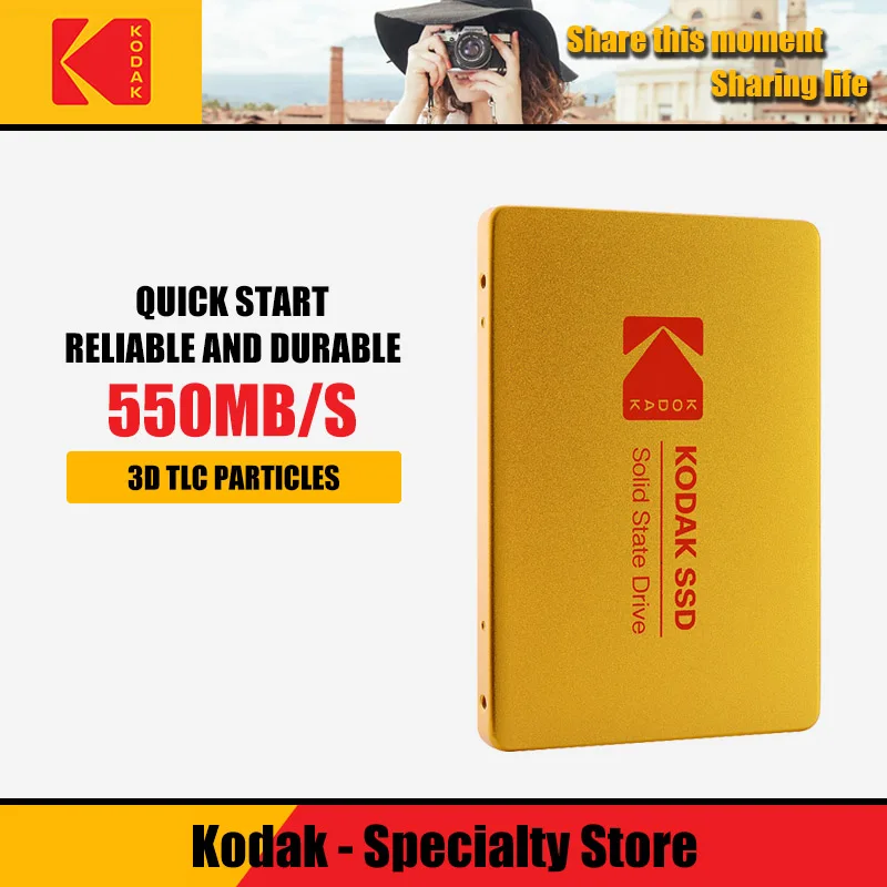 Жесткий диск Kodak X100 SSD HDD HD 120 ГБ 240 480 960 2 5 дюйма SATA 3 Внутренний твердотельный для