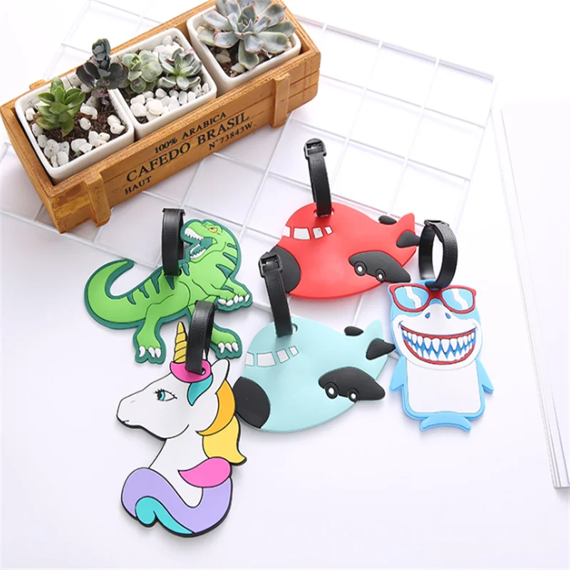 

Cute Luggage Tag Suitcase Unicorn Tag Suitcase Identifier Tag Boarding Pass Consignment Card Bus Card Sets