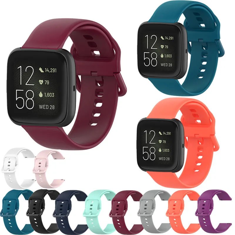 

Мягкий силиконовый Регулируемый Браслет для Fitbit Versa 2/Versa Lite