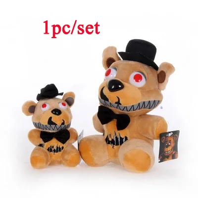 D 18/25Five Nights At Freddy's» «пять ночей у Фредди» с рисунком персонажей из игры «пять ночей в Фредди» плюшевые игрушки и куклы из мультфильма медведь Фредди фазбер Фокси» из мультфильма для мальчика, Бонни и Чика мягкие игрушечных пластиковых экшн фигурок Детский подарок - Цвет: D