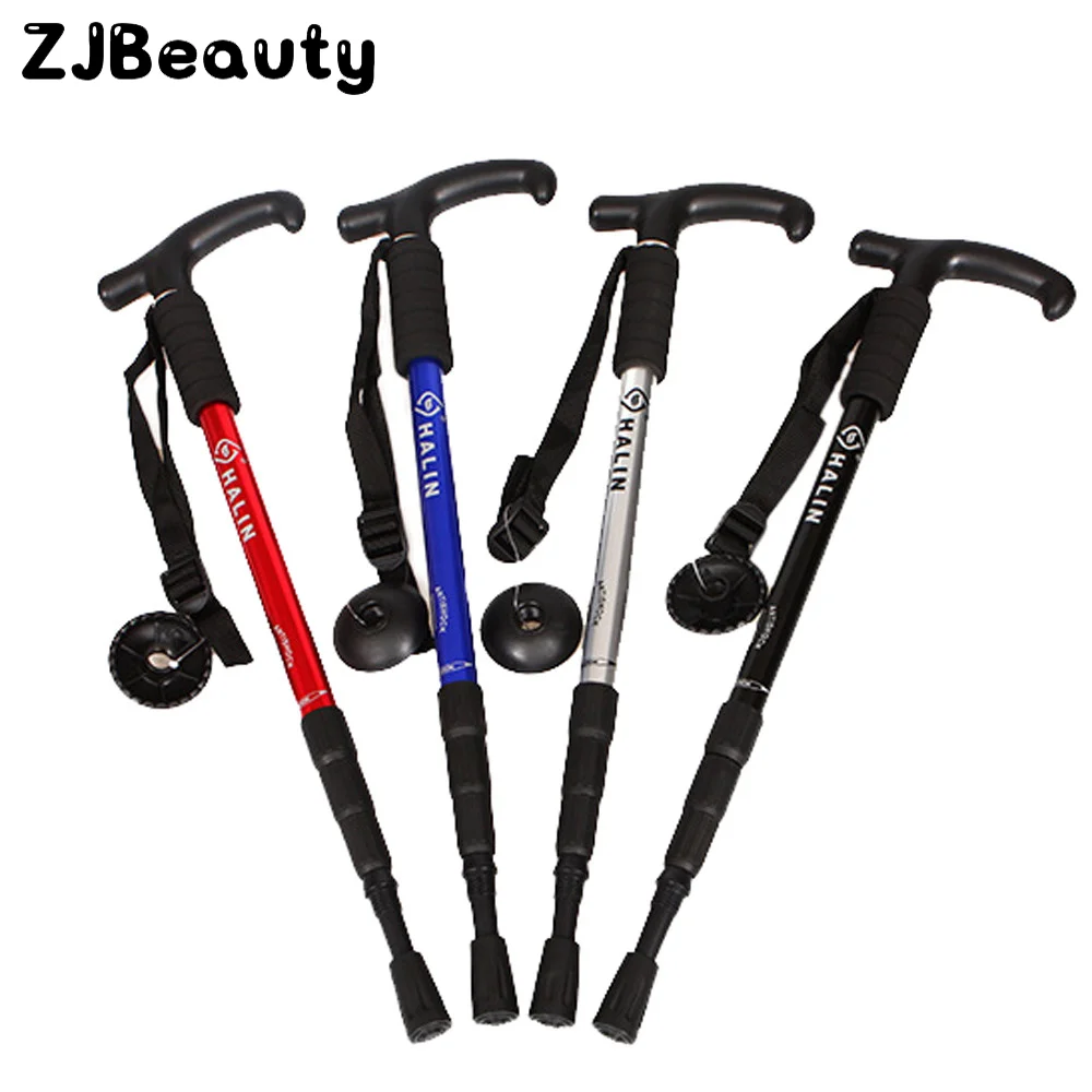 Выдвижные палки для альпинизма с Т образной ручкой телескопические пешего