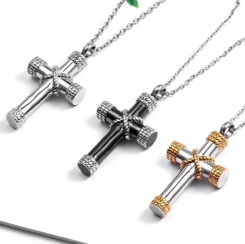 Ожерелье из титановой стали прах питомца для мужчин и женщин кулон нержавеющей