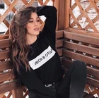 Свитшот женский с надписью All In Father, повседневный Свободный свитшот в стиле Харадзюку С Длинным Рукавом и русской надписью