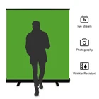 Фотография PYNSSEU, зеленый экран, 110 см150 см, ширина, складной, хромакей, выдвижная подставка, фон для YouTube, живая игра