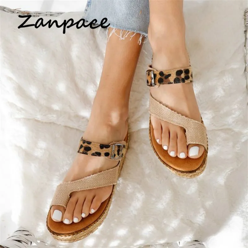 

Сандалии женские с пеньковой веревкой, уличные шлепанцы на толстой подошве, сандалии с закрытым носком, на платформе, большой размер 43, лето,...