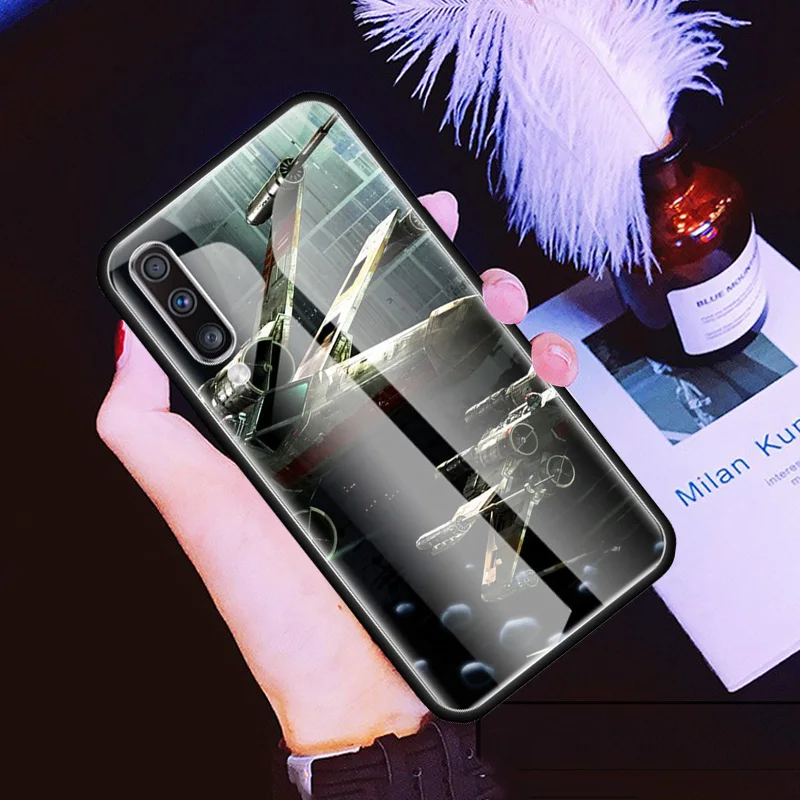 

Star Space Ship War Glass Phone Case for Samsung Galaxy A51 A71 5G A50 A70 A31 A21s M31 A30 A91 A41 M51 M30s A40 A10 Cover Capa