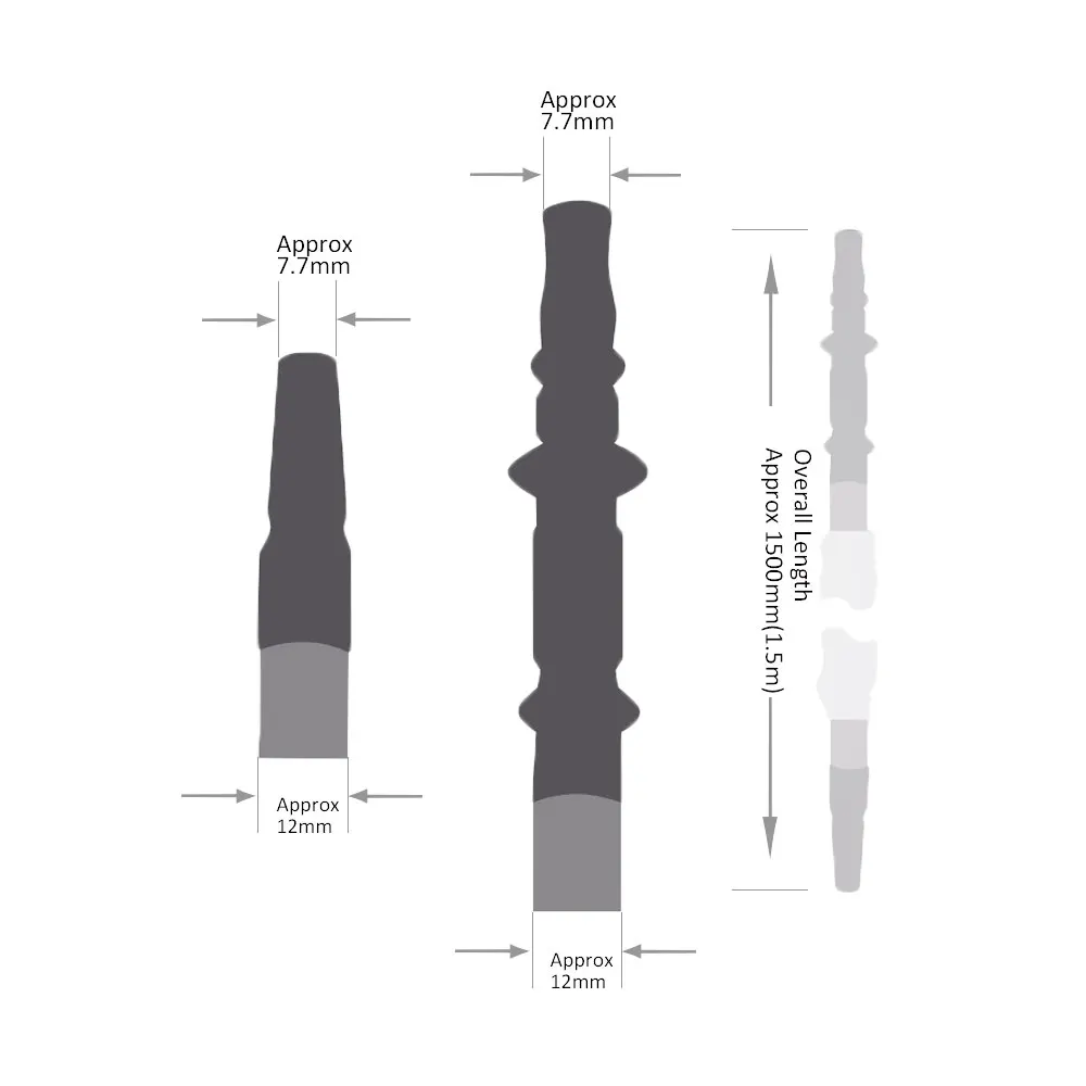1 шт. Пышное красочные Трубка для кальяна длинный рот трубы шланг аксессуары