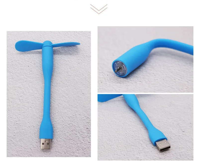 USB вентилятор гибкий портативный съемный USB мини-вентилятор для всех источников питания USB выход USB гаджеты без пузырей ручной настольный стол