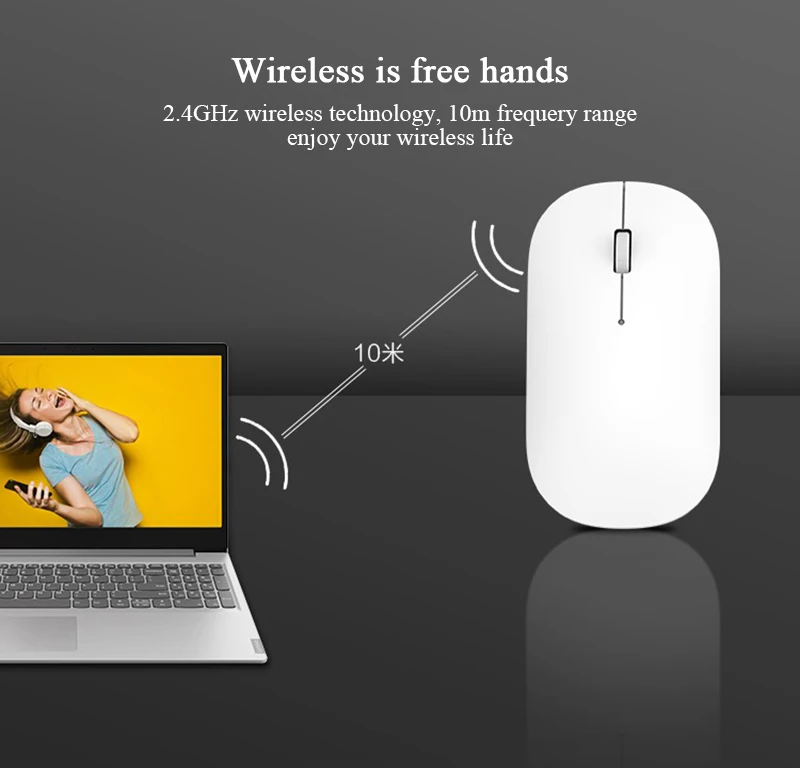 Lenovo Xiaoxin Air Handle беспроводная мышь 4000 dpi Bluetrack технология мышь для игрового ПК офиса дома