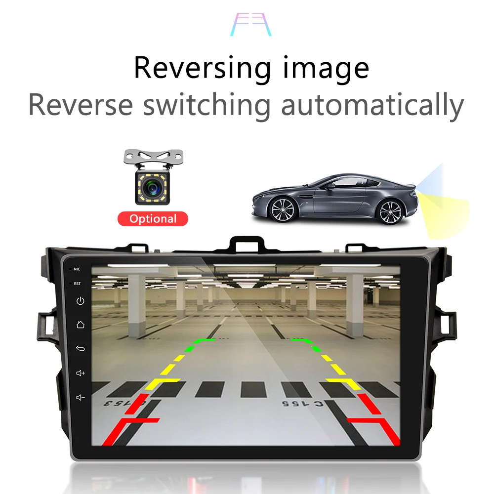 2Din Android 9,1 Автомобильный мультимедийный плеер Радио Стерео gps для Toyota Corolla E140/150 2006 2007-2009 2010 2011 2012 2013