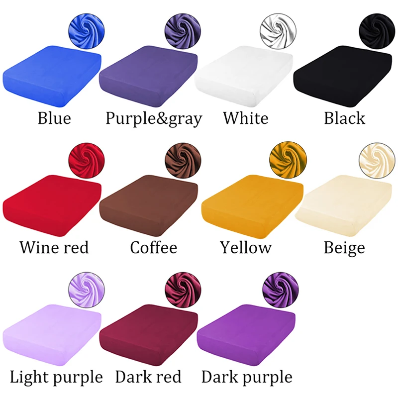 

Stretch Sofa Seat Cushion Cover Pet Kids Furniture Protector Polar Fleece Washable Removable Slipcover 2Seater