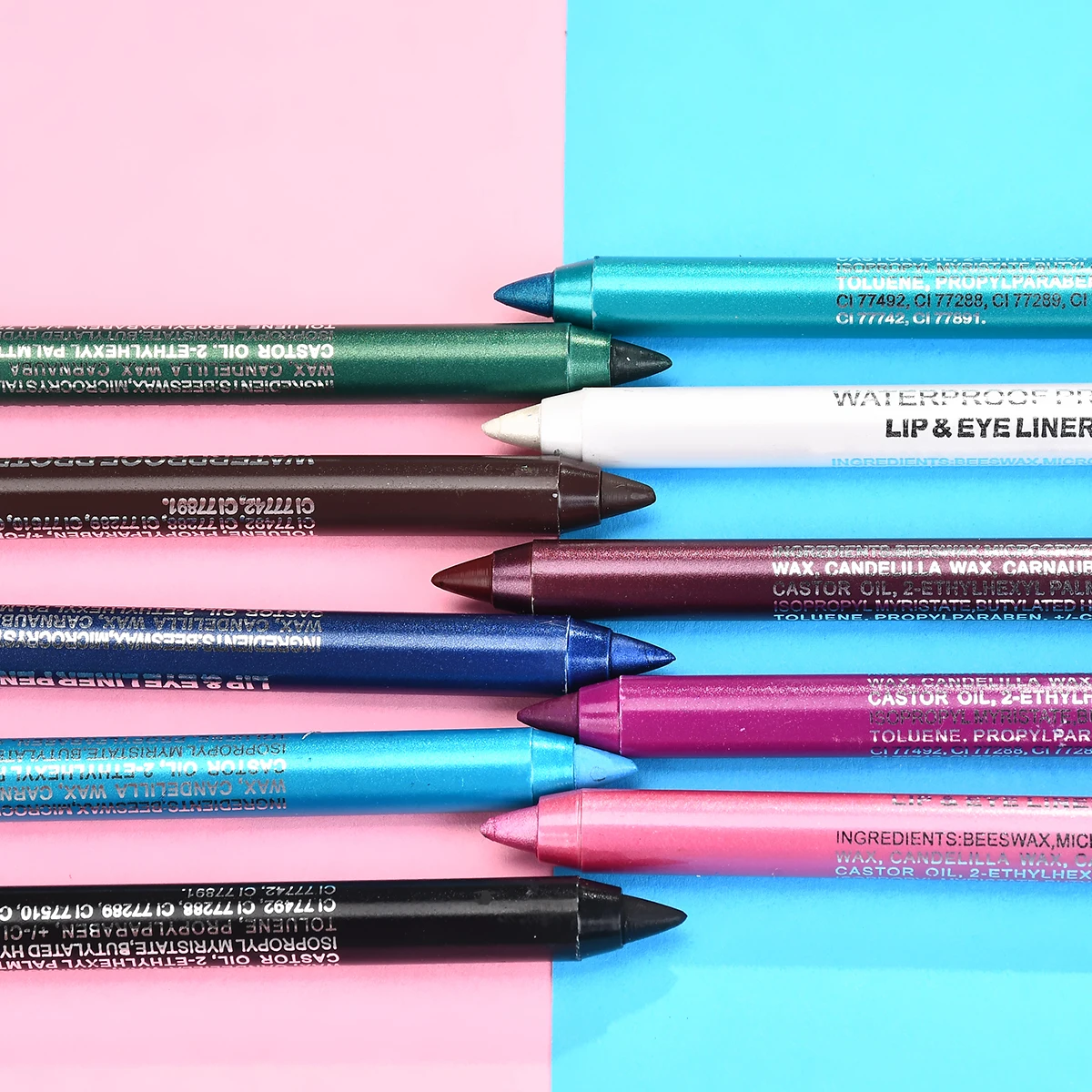 

6 Colors Double-headed Eye Shadow Pen Waterproof Highlighter Eyeshadow Pencil Cosmetic Glitter Eye Shadow Eyeliner Pen Eyebrow