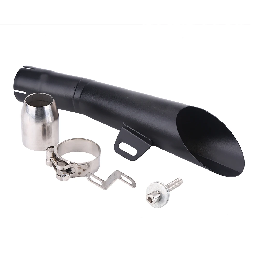 

Stainless Steel Universal Motorcycle Motocross Exhaust Muffler Pipe Tip Black
