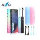 Электрическая зубная щетка Seago IPX7, аккумуляторная, 5 режимов, 3 насадки, USB