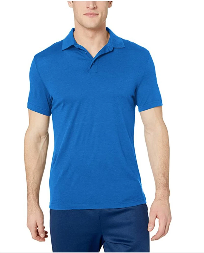 

Merino Wolle Polo Hemd-100% Merino Wolle Herren Polo Shirts Kurzarm Polo Baselayer Top Feuchtigkeit Wicking USA Gre S-2XL