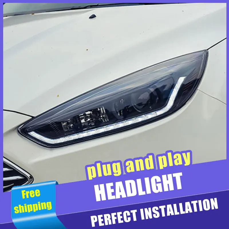 Автомобильные светодиодсветодиодный фары для Ford Focus 2015-2018 фокусировочной