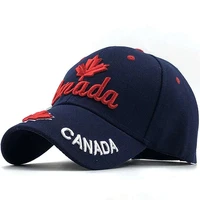 2020 new canada cap 3d embroidery canada maple leaf baseball caps cotton adjustable snapback hat fashion caps casual hats