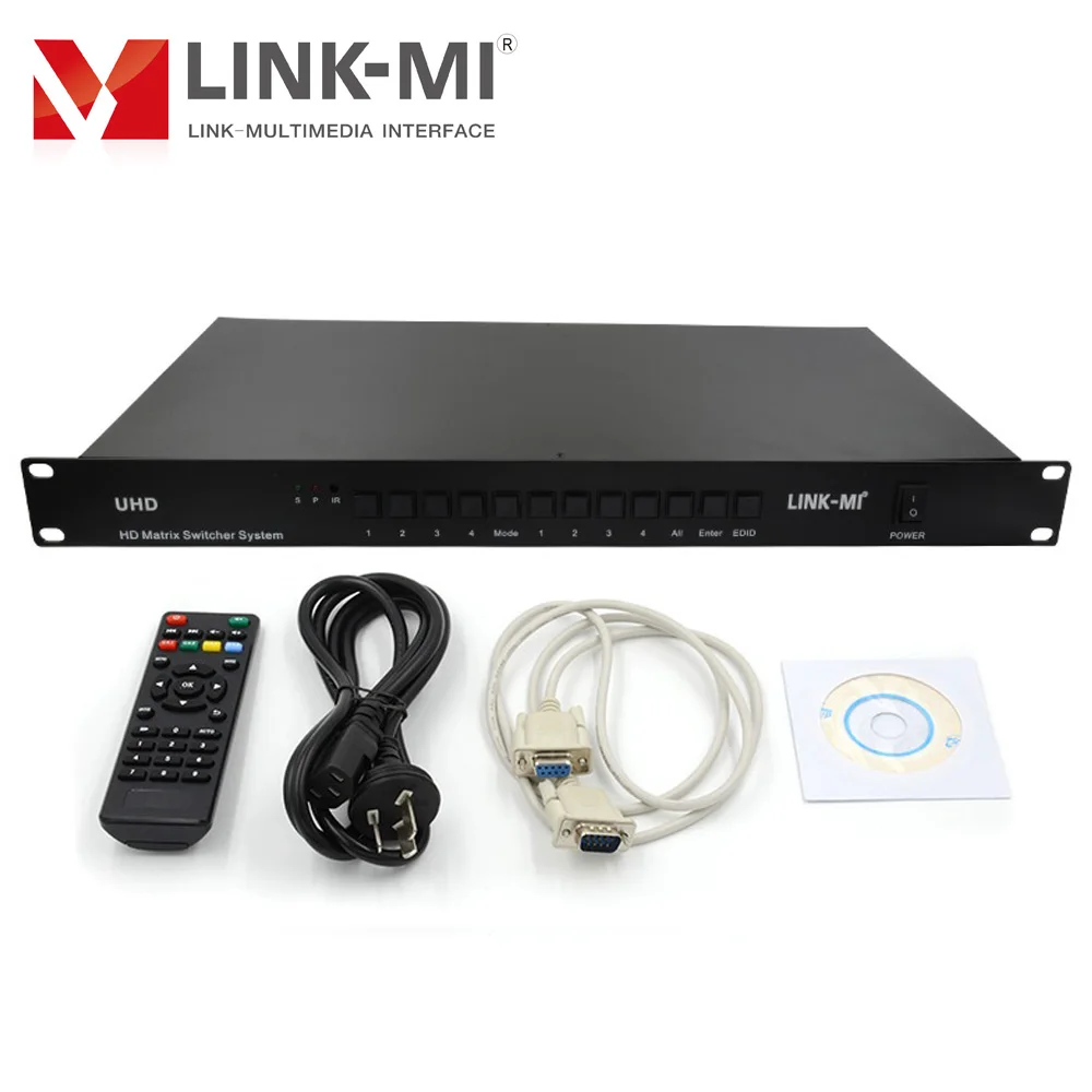 LINK-MI 4x4 Matrix Switcher System HDMI 4K@30Hz Video Signal Professional Switching | Электроника