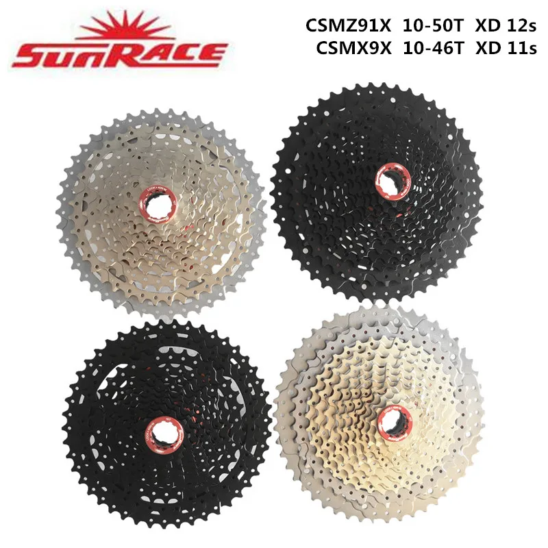 Кассета велосипедная Sunrace CSMX9X 11 скоростей 10 46T 12 Скоростей CSMZ91X 50T подходит для SRAM XD
