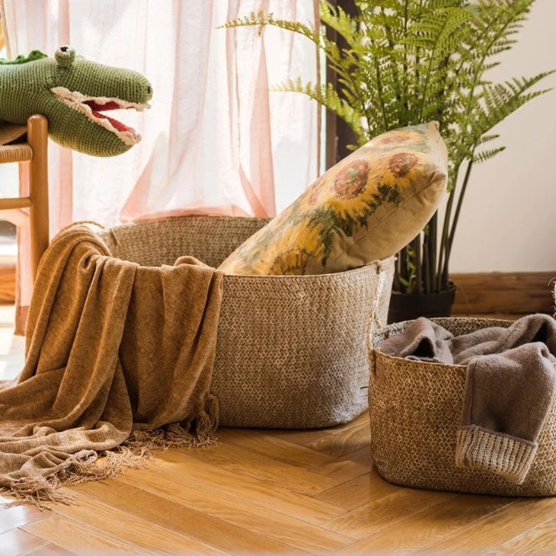 15% ручной работы плетеная корзина для хранения белья Ванная комната денежный