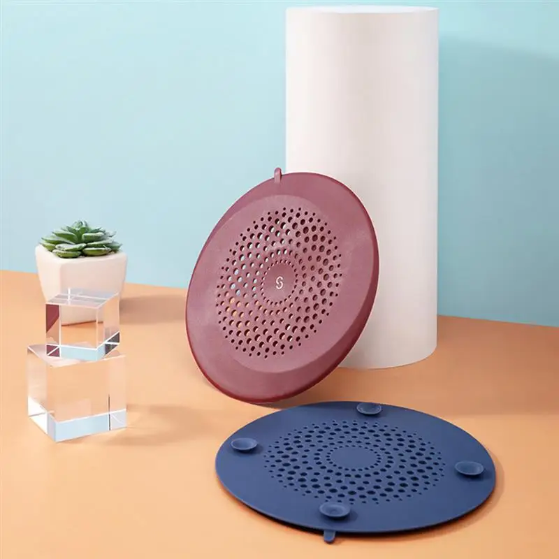 

3PCS Hair Catcher Round Drain Strainer Hair Trap Hair Stopper Kitchen Bathroom Hair Catcher Stopper Bathroom Accessories